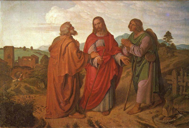 Joseph von Fuhrich The walk to Emmaus Spain oil painting art